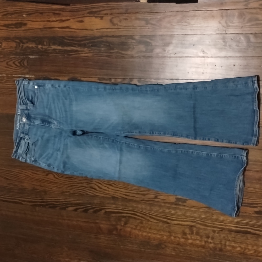 American eagle super high rise flare size 8
